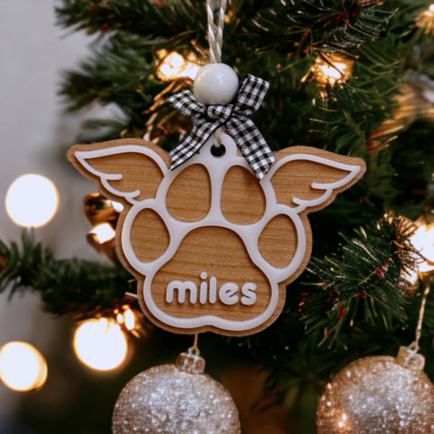 Personalized Dog Name Ornament