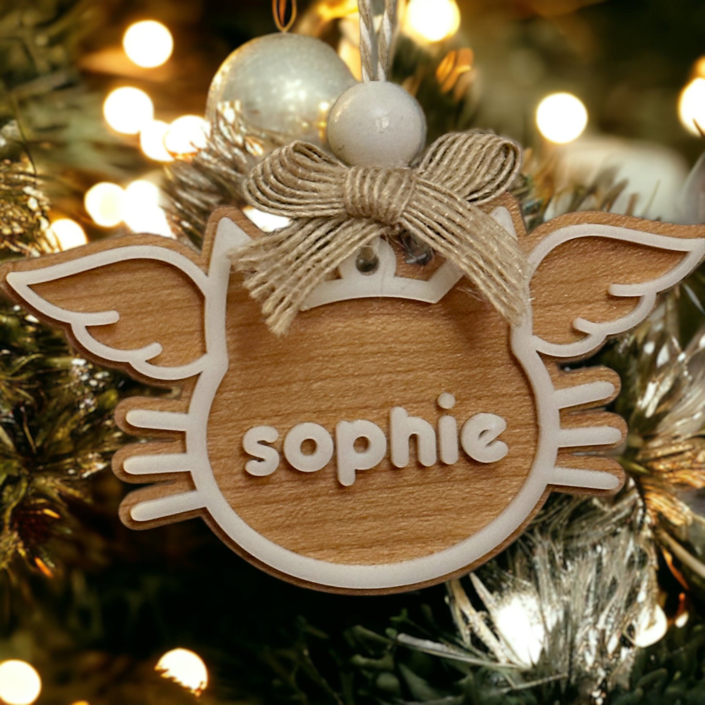 Personalized Kitty Name Ornament