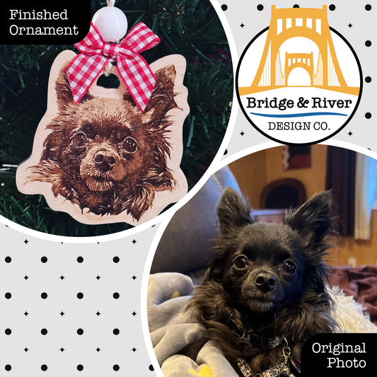 Personalized Pet Portrait Ornament